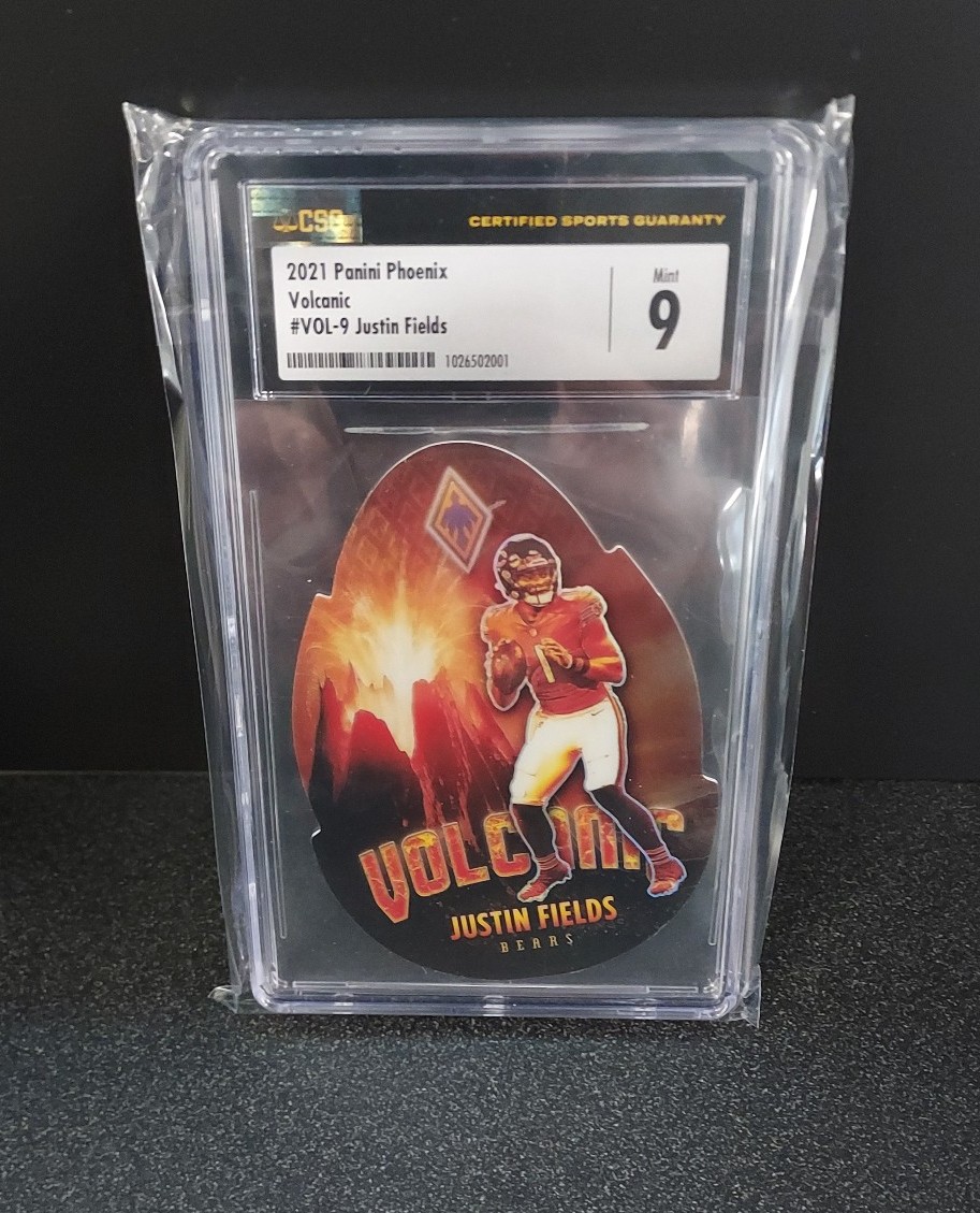 Justin Fields Volcanic Case Hit SSP CSG 9