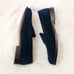 Grant Stone Traveler Penny Midnight Navy Blue leather Suede Loafers Men's SZ 11