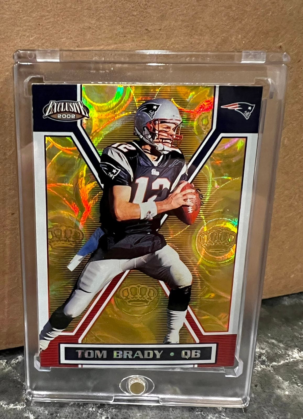 Tom Brady 2002 Pacific GOLD Scope 2yr NR MINT