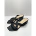 Stuart Weitzman Sandals Size 5B Black Woven Leather Strappy Open Toe Slip On