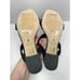 Stuart Weitzman Sandals Size 5B Black Woven Leather Strappy Open Toe Slip On