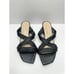 Stuart Weitzman Sandals Size 5B Black Woven Leather Strappy Open Toe Slip On