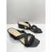 Stuart Weitzman Sandals Size 5B Black Woven Leather Strappy Open Toe Slip On