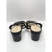 Stuart Weitzman Sandals Size 5B Black Woven Leather Strappy Open Toe Slip On