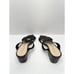 Stuart Weitzman Sandals Size 5B Black Woven Leather Strappy Open Toe Slip On