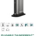 Plugable thunderbolt 3 and usb c dual monitor docking station - new