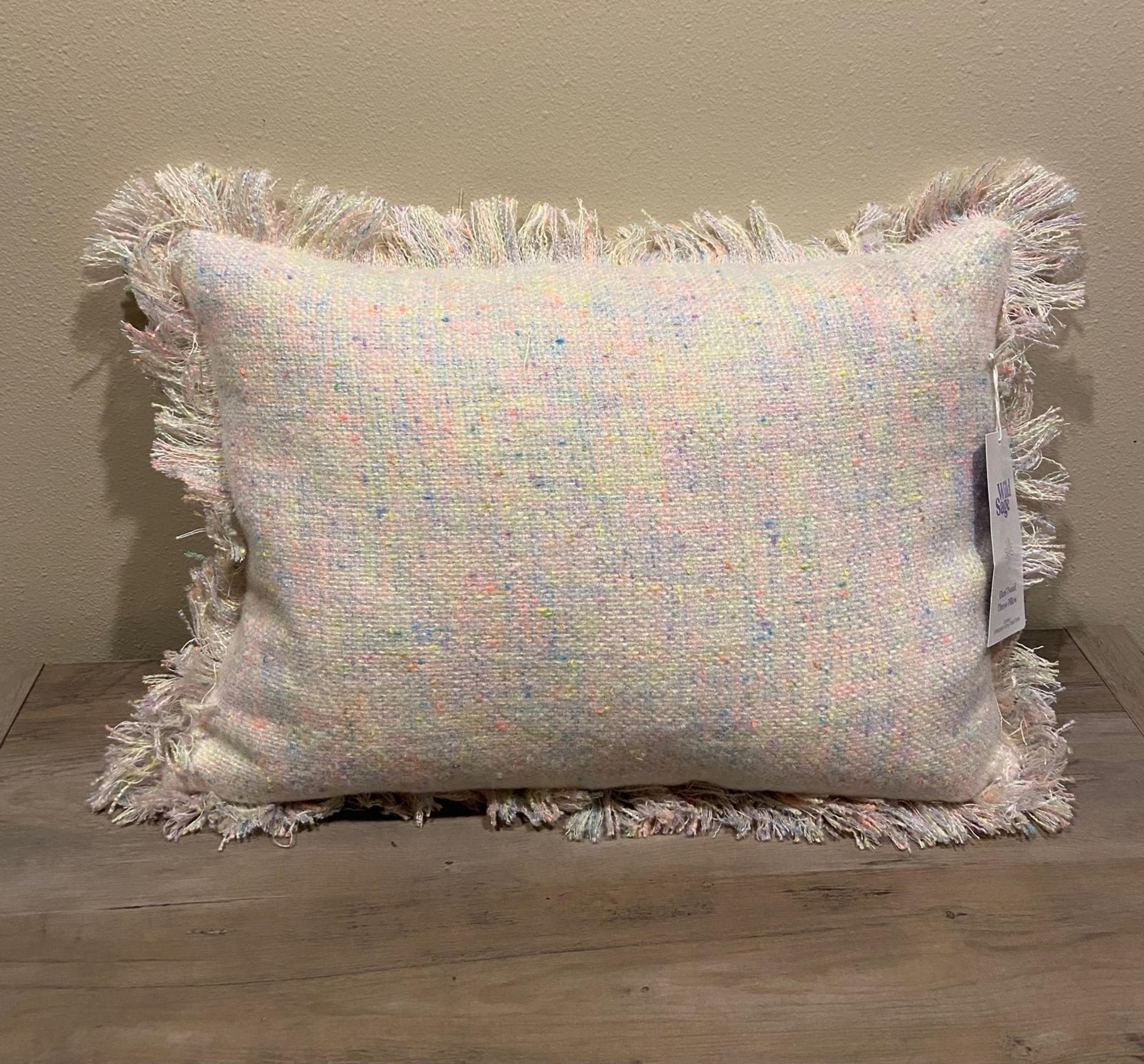 Wild Sage Tweed Throw Pillow