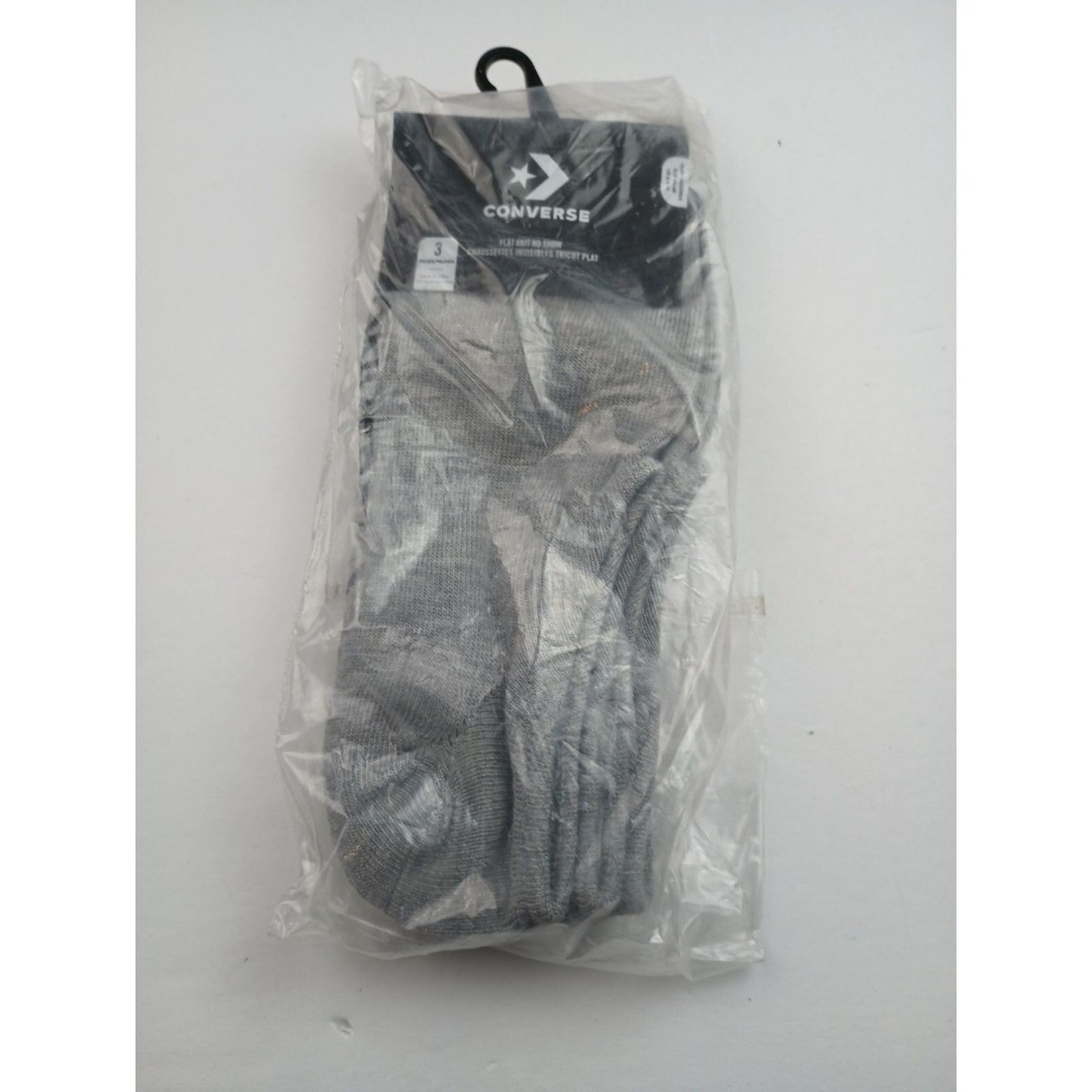 Converse Flat Knit No Show Socks 3 Pairs Size EUR 43-46, US 10.12.5