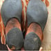CYDWOQ Handmade Mary Janes Brown Leather size 40-(9.5 - 10)