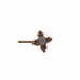 9k Gold Full Moon light Nose Piercing small ball mark 9k solid gold New BOUTIQUE