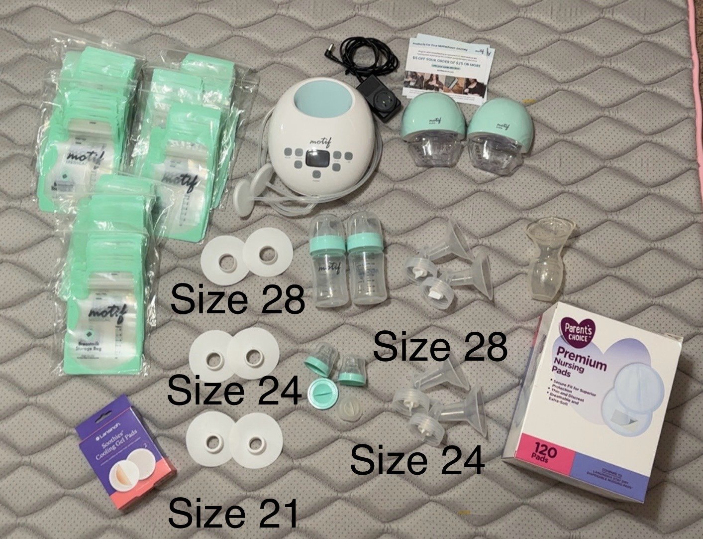 Motif breast pump bundle