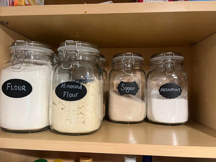 CHEFSTORY 50oz Airtight Glass Jars with Lids, 3 PCS Food Storage Canister