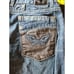 Vintage Robin’s Jean Men's 40X34 USA Hip-hop Baggy boot cut Dark Wash