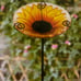 Glass Sunflower Stake