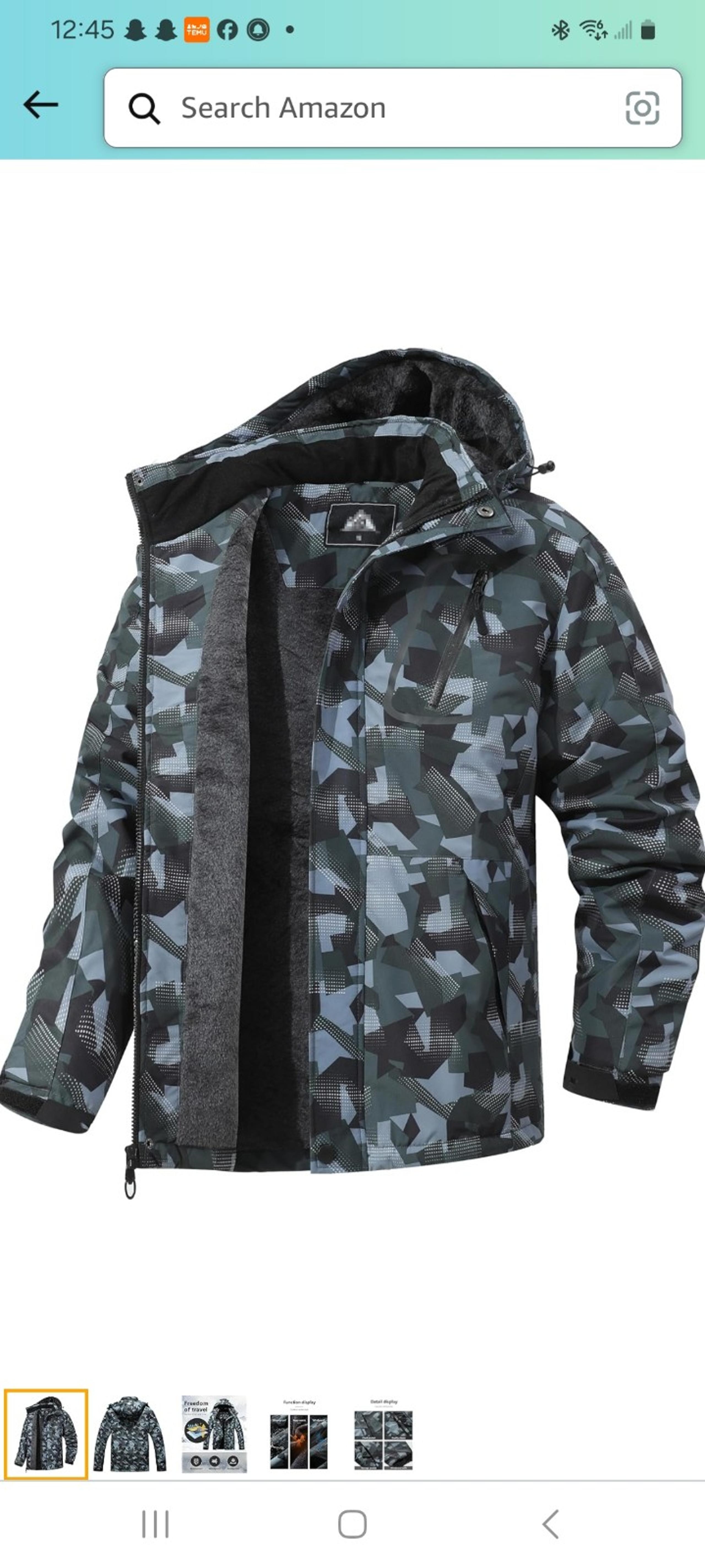 Jacket ski xl mens