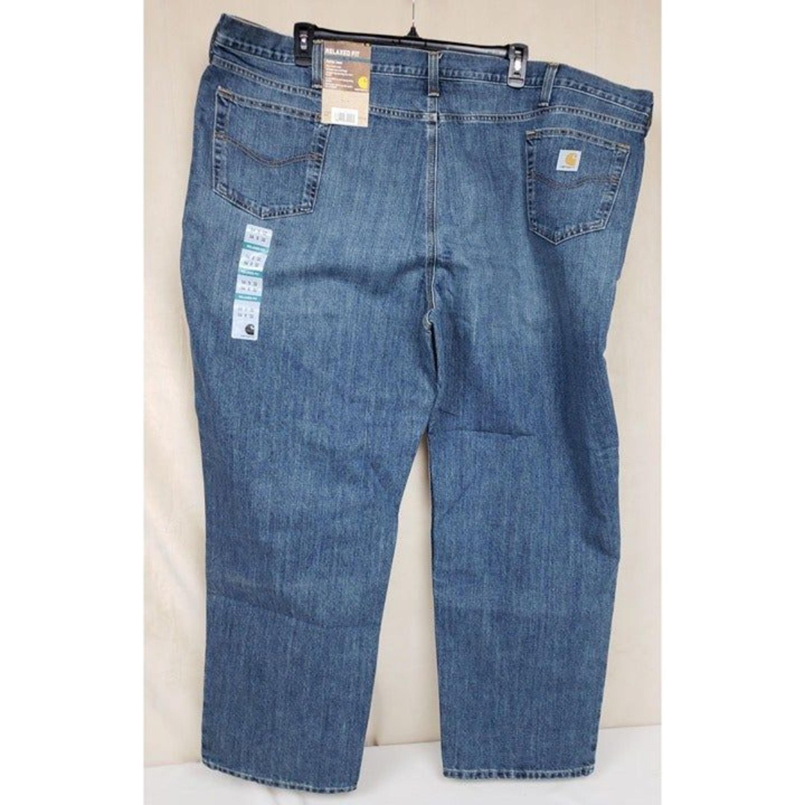 Carhartt Men's 54x32 Holter Jean Relaxed Fit Frontier Blue Denim 101483 980