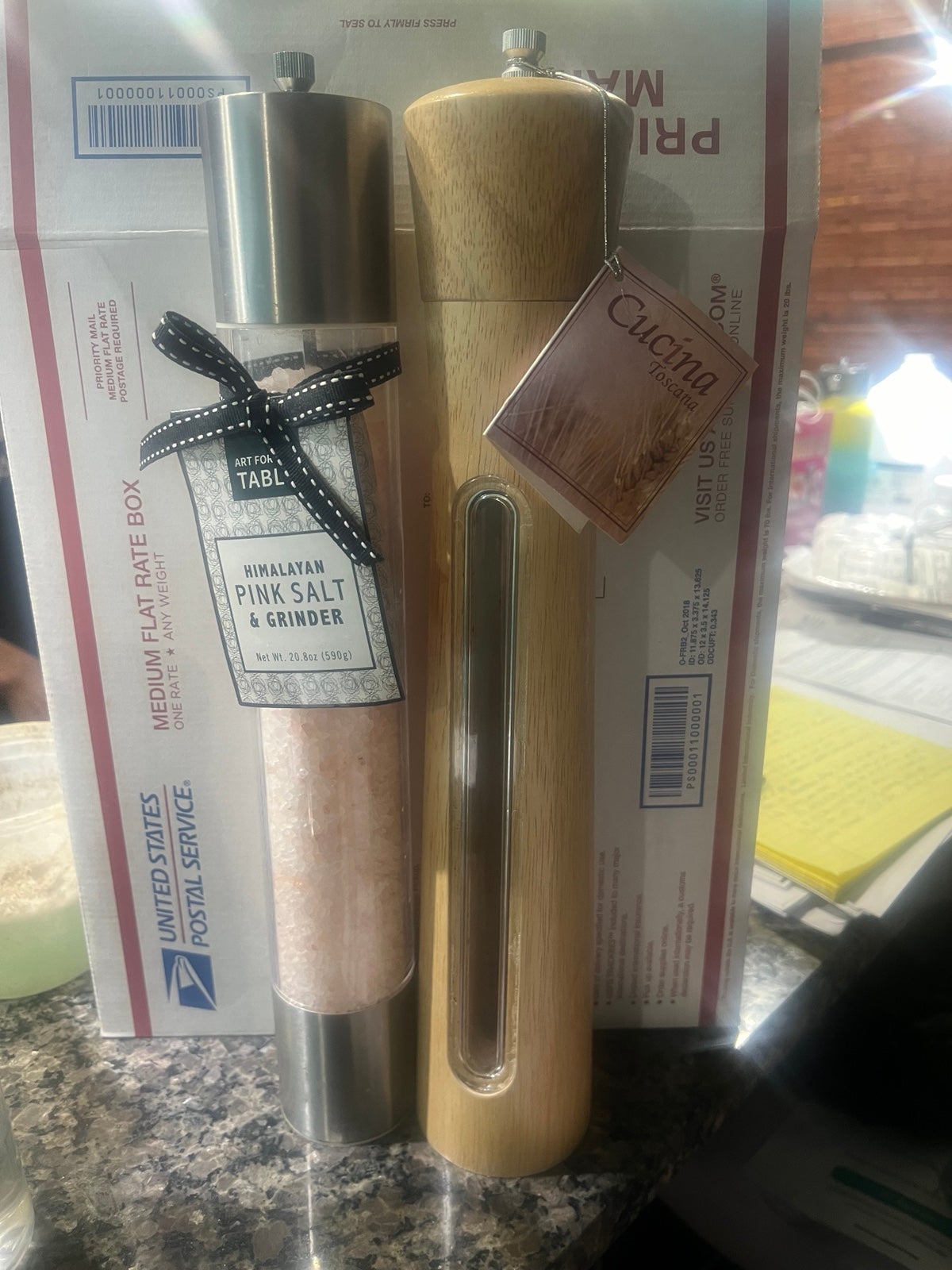 18 inch Salt (Art For The Table) and Pepper Shaker (Cucina Toscana)