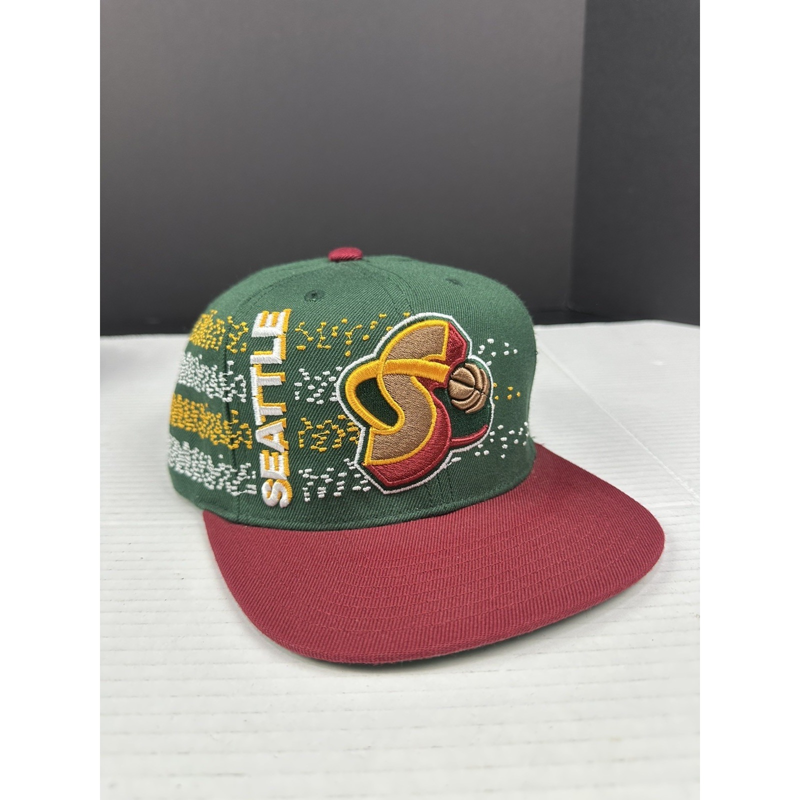 Seattle Supersonics NBA Mitchell & Ness Hardwood Classics Snapback Hat Cap OSFM