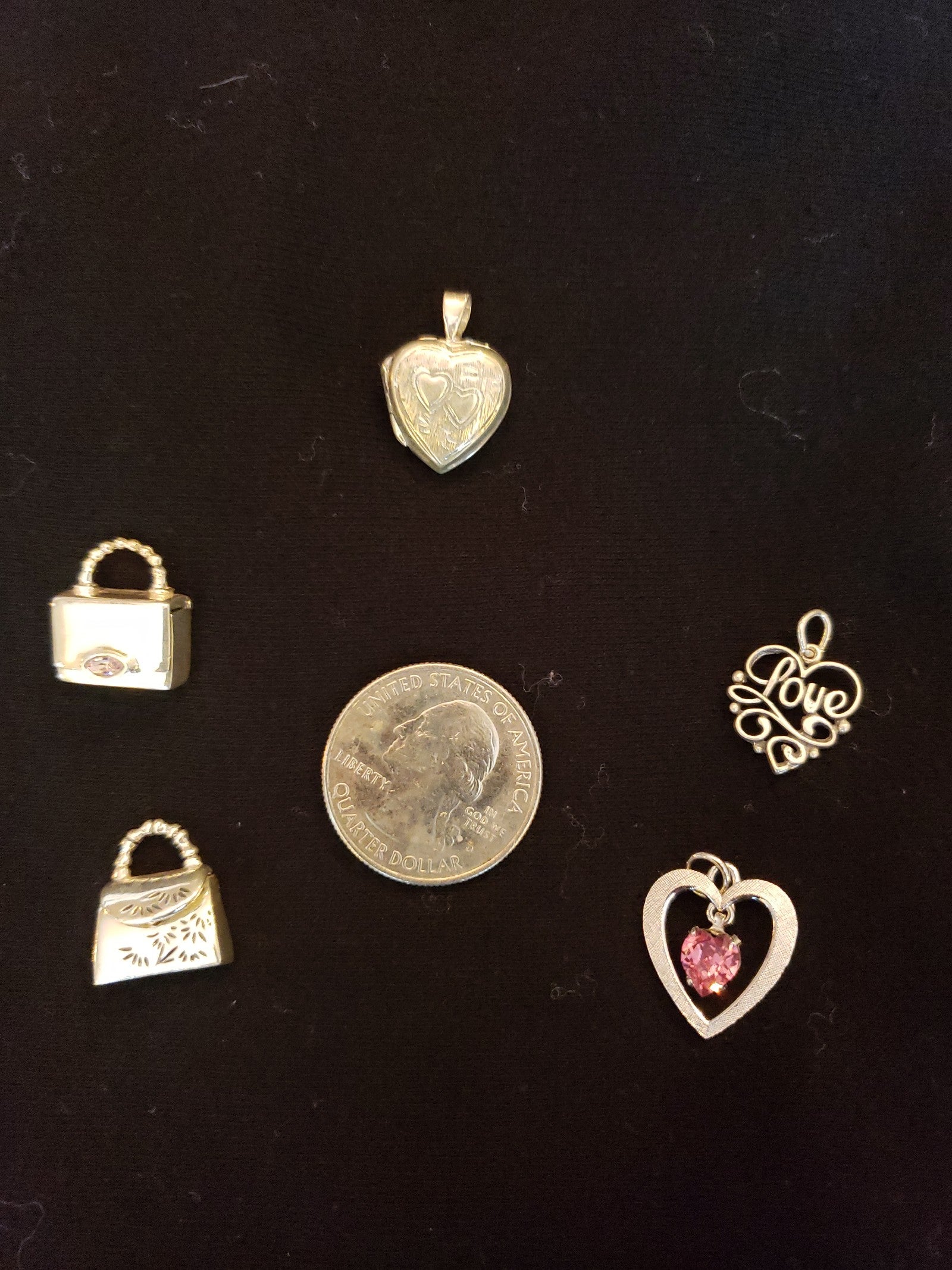 Lot of 5 sterling charms 12.9 grams