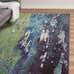 3' x 5' New Area Rug Blue H 25383 Home Decorative Art Soft Carpet Collectible