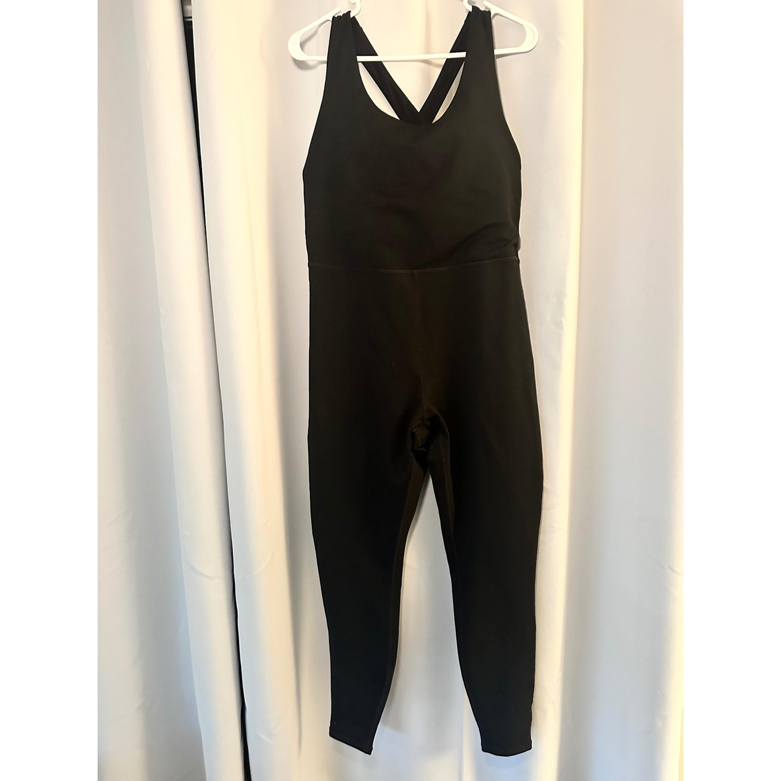 Fabletics Define Jumpsuit PowerHold Cross Back Black XXL/1X