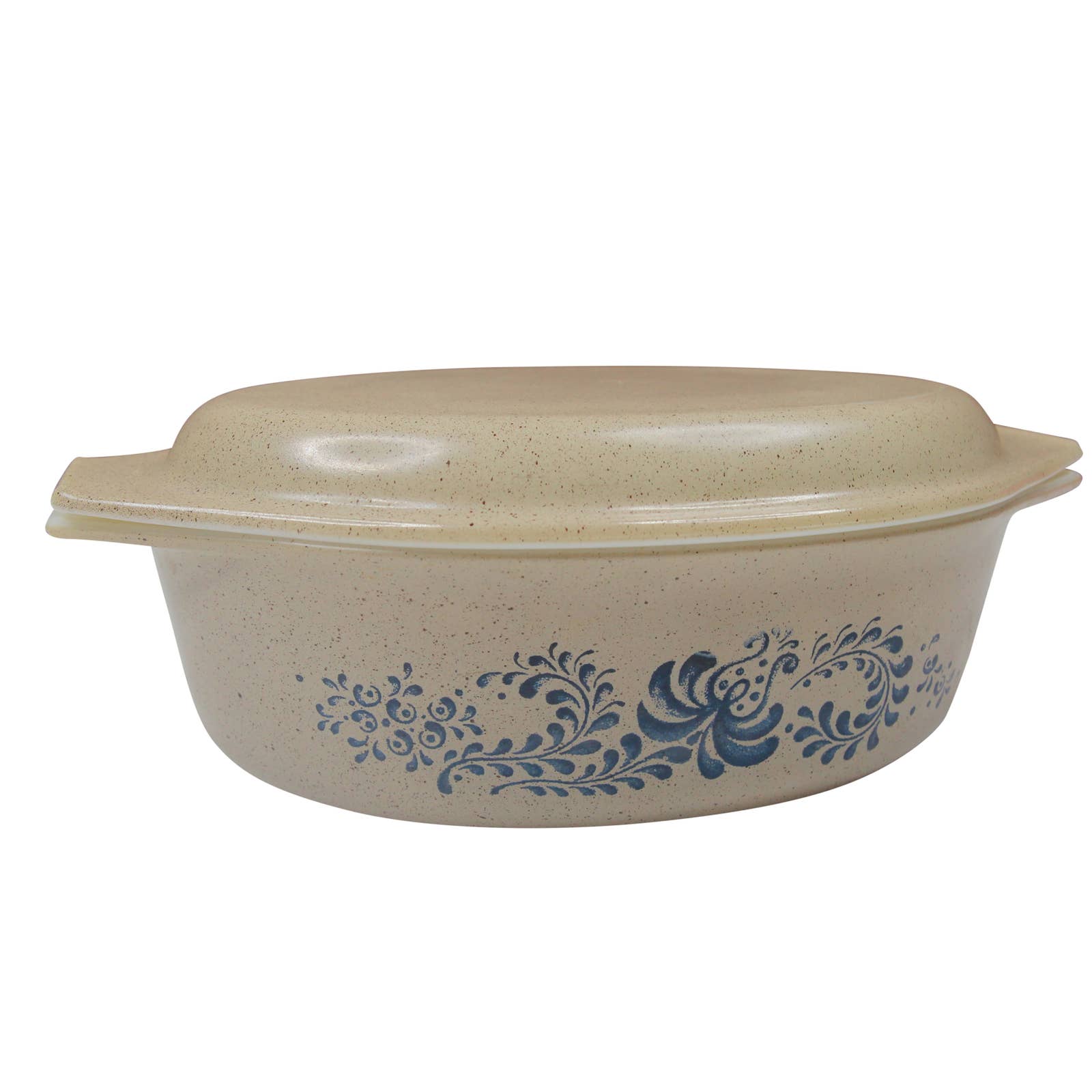 Vintage Pyrex Home Stead Print 2 1/2 QT Casserole Baking Dish