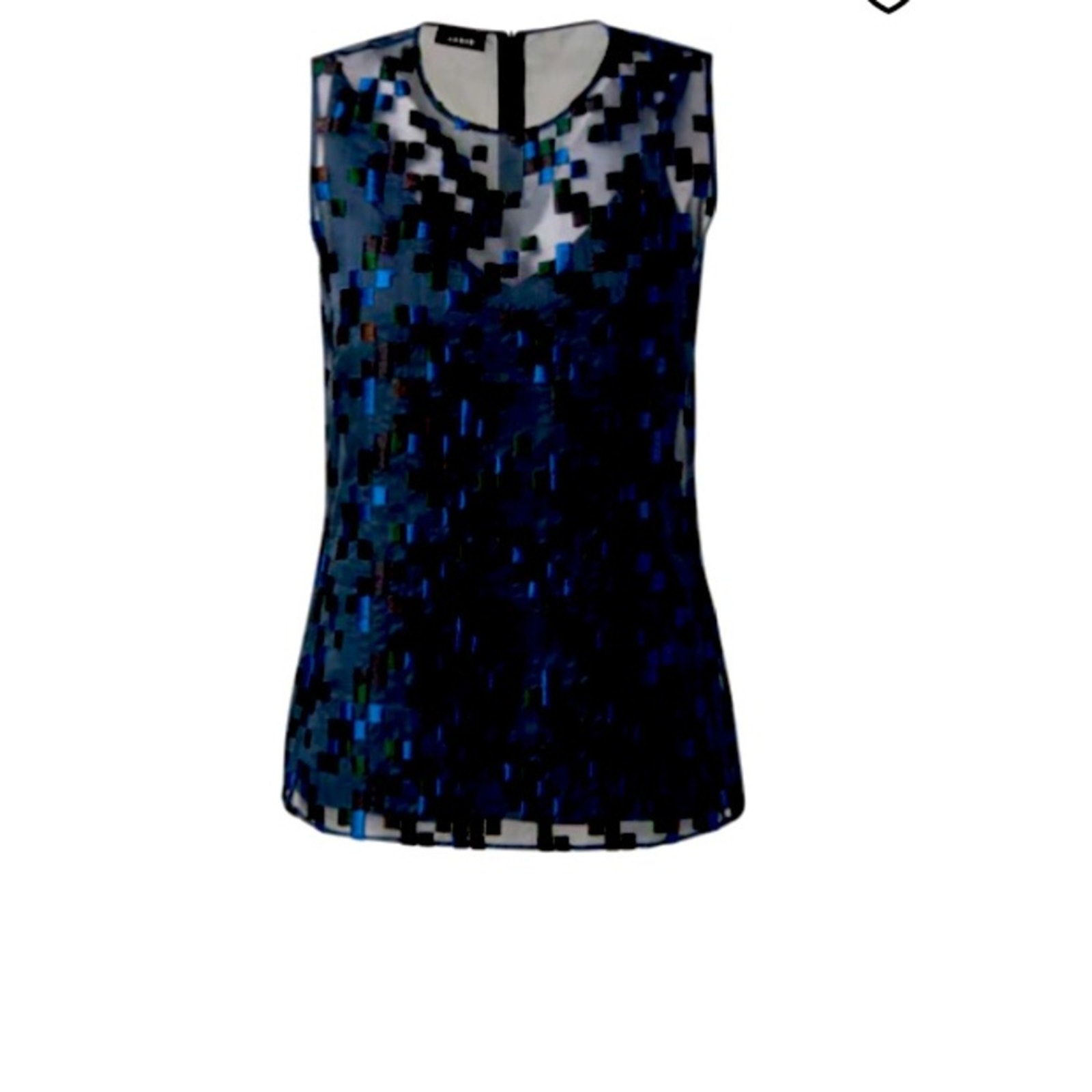 AKRIS liquid sequin mulberry silk blouse top 998 S SOLD OUT ONLINE