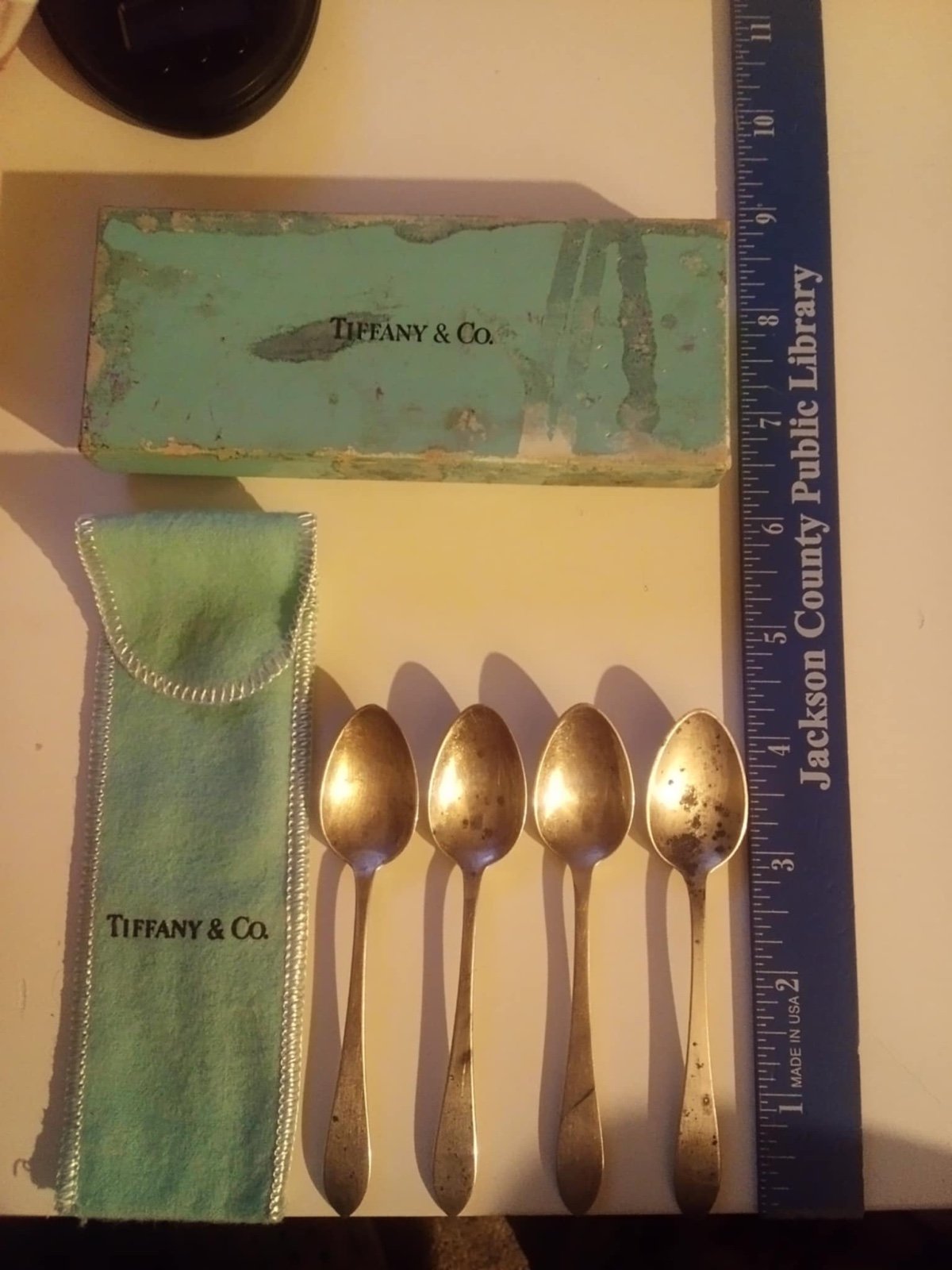 Sterling Silver Tiffany and Co Demitasse Spoon set of 4