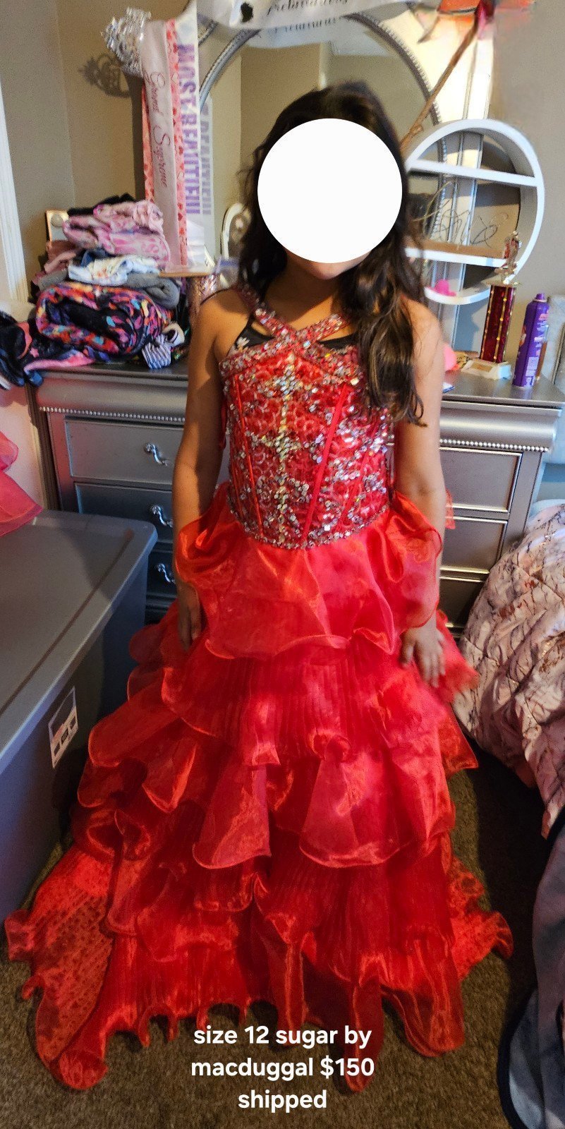 Sugar by Macduggal pageant dress