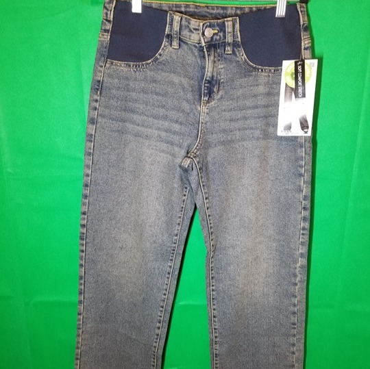 S.O.N.G. Maternity Jeans Sz S Under Belly 90s Style Straight Comfort Stretch NWT