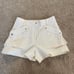 Helmut Lang Twill Sailor Shorts in Winter White Chinos Size 6