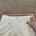 Helmut Lang Twill Sailor Shorts in Winter White Chinos Size 6