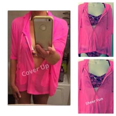Sheer bathing suit cover up 120 retail