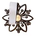 Vintage Rhinestone Flower Brooch Pin Sterling Silver 925 About 2 Inches
