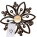 Vintage Rhinestone Flower Brooch Pin Sterling Silver 925 About 2 Inches