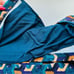 NEW ANTHROPOLOGIE Maeve Blue Geometric Print Knee Length Midi Zip Pencil Skirt M