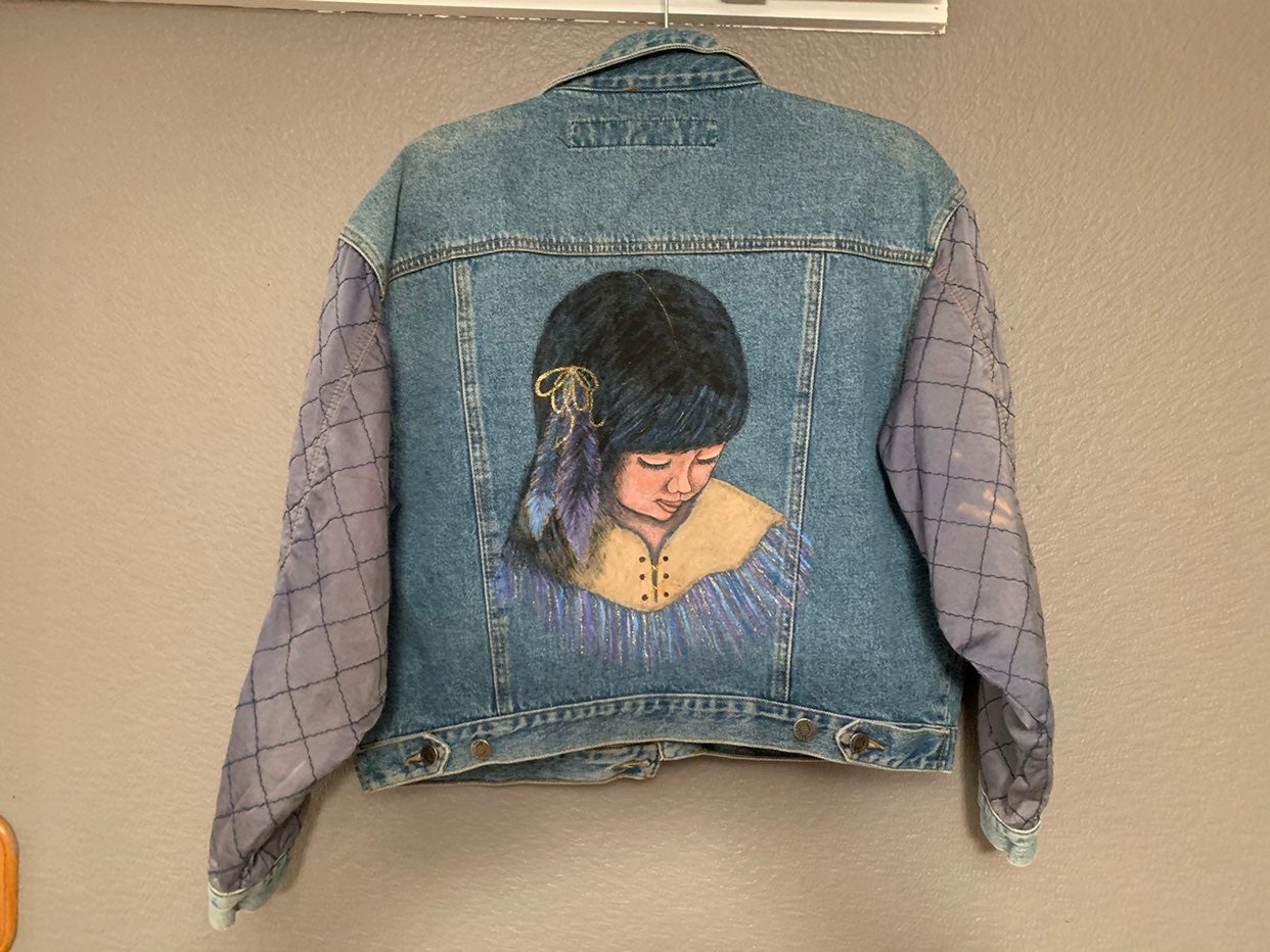 Vintage boho denim jacket