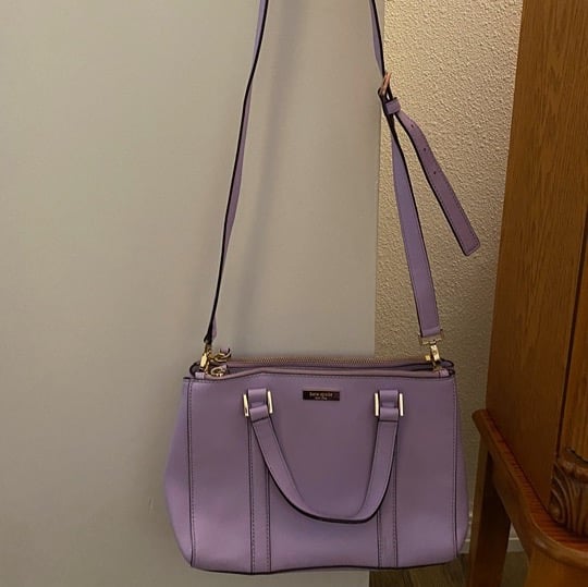 lavender kate spade crossbody purse