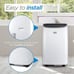BLACK+DECKER 8,000 BTU Portable Air Conditioner up to 350 Sq, White