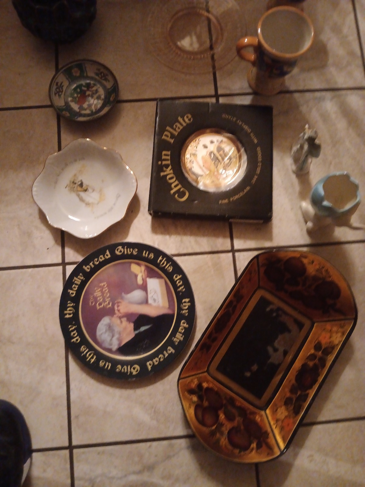 Vintage glassware lot depression glass
