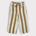 J.Crew Tie-Waist Vertical Stripe Linen Pants in Large Golden Bistripe Size 8