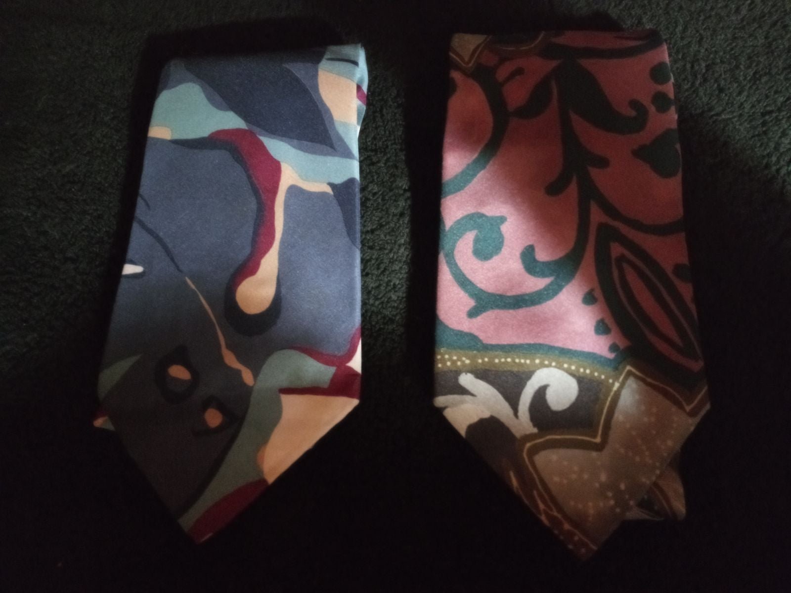 Vintage Men's Neck Ties (2) Johnny Carson