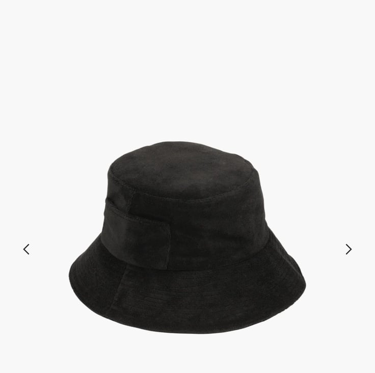 Lack of Color black terry bucket hat