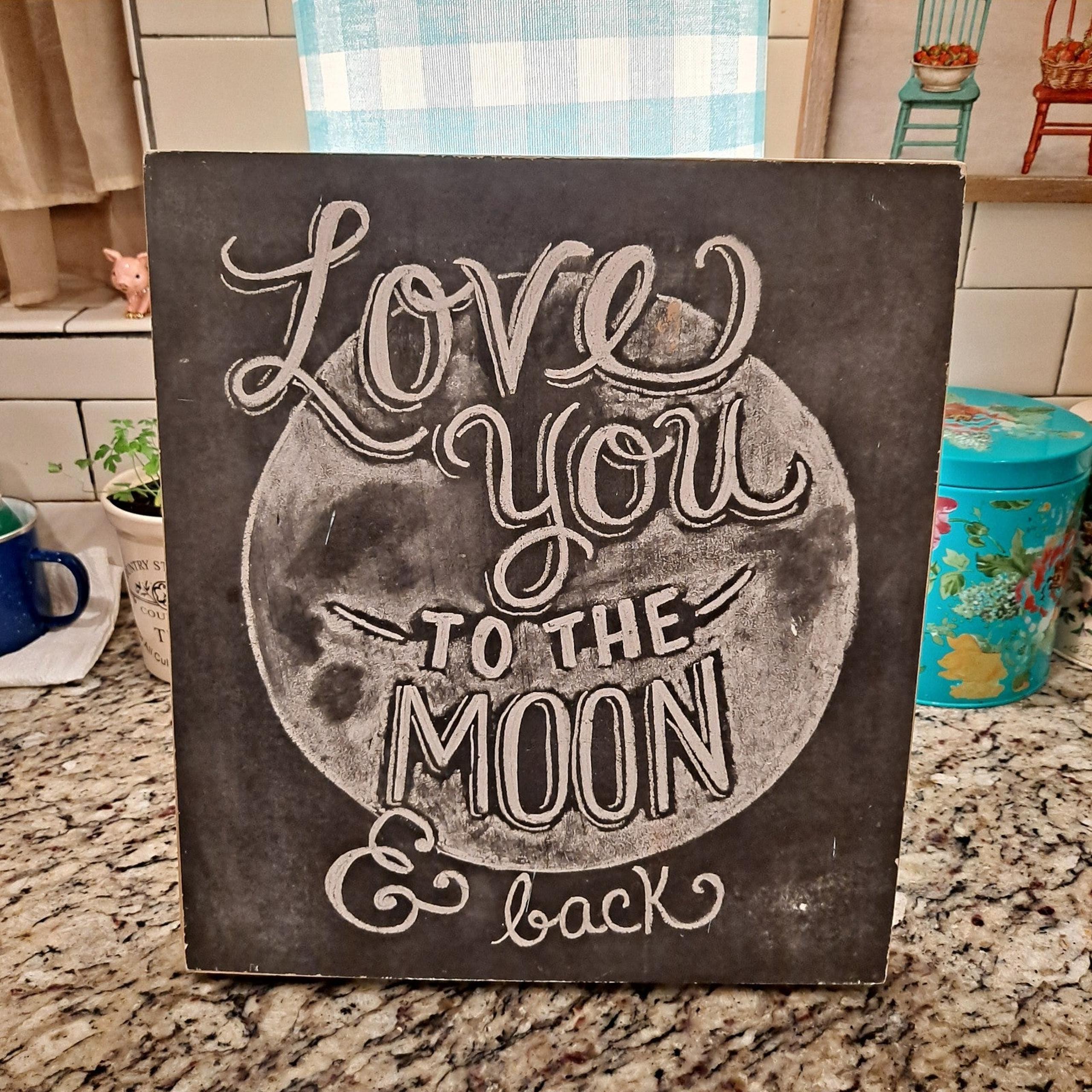 Love You To The Moon And Back Wall Hanging