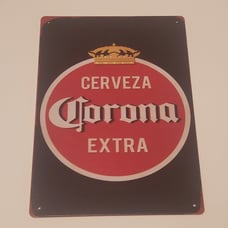 Vintage Corona Extra Metal Sign Beer Man Cave