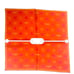 Creed Pocket Square Handkerchief Orange Pink Logo Print 18 x18