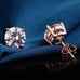SALE! 18K Rose Gold 5mm Diamond Stud Ear