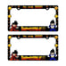 New Universal 2PCS Anime Dragon Ball Z ABS Plastic Black License Plate Frame