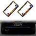 New Universal 2PCS Anime Dragon Ball Z ABS Plastic Black License Plate Frame