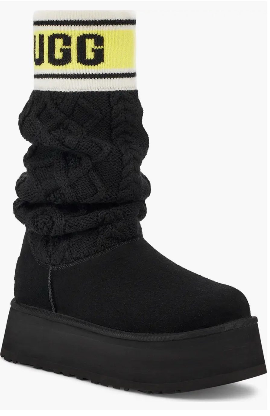 UGG Classic Sweater Letter Boot